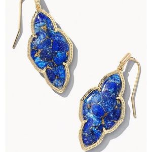 Kendra Scott Abbie Drop Earrings in Lapis blue